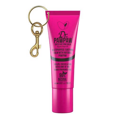 Hot Pink Lip Balm 10ml - With Keyring