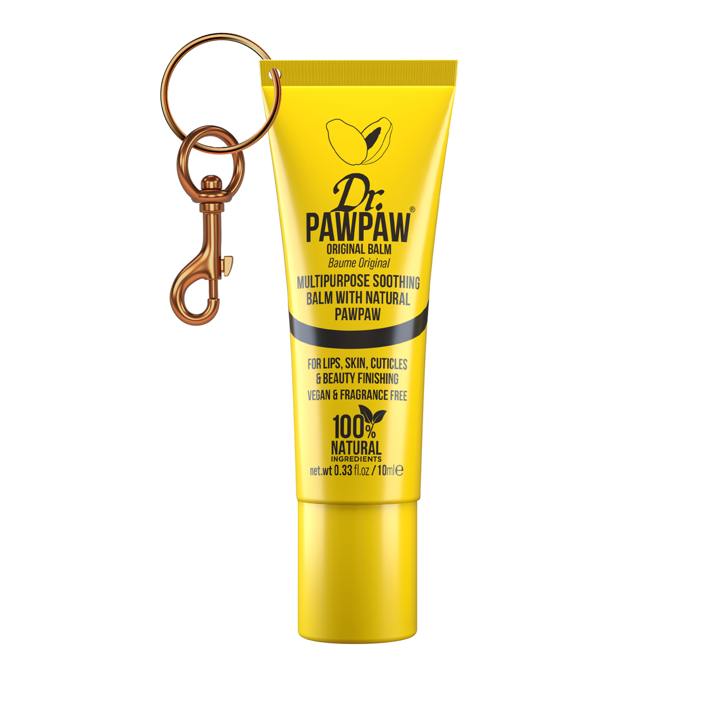 Original Clear Lip Balm 10ml - With Keyring