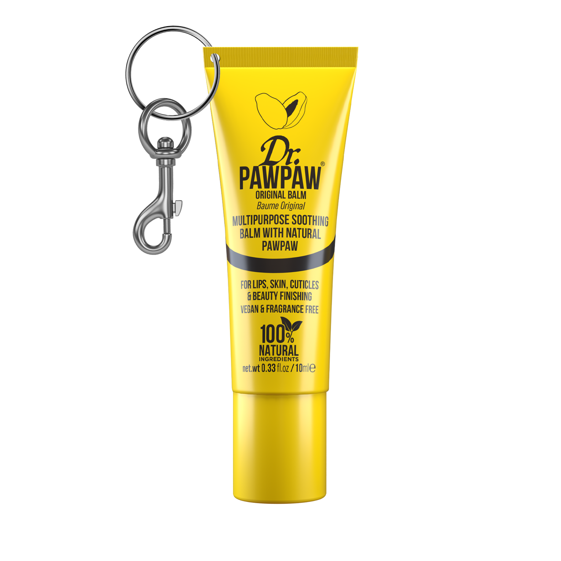 Original Clear Lip Balm 10ml - With Keyring – Dr Paw Paw