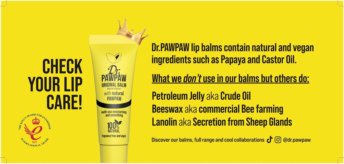 Check Your Lip Care: Dr.PAWPAW launches campaign championing 100% natural ingredients