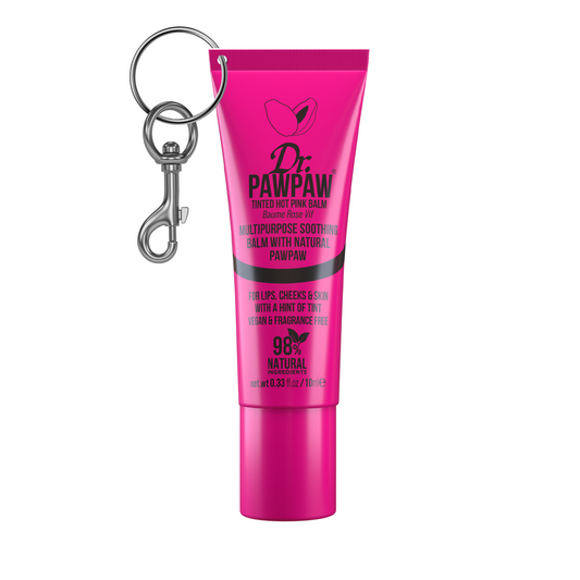 Hot Pink Lip Balm 10ml - With Keyring