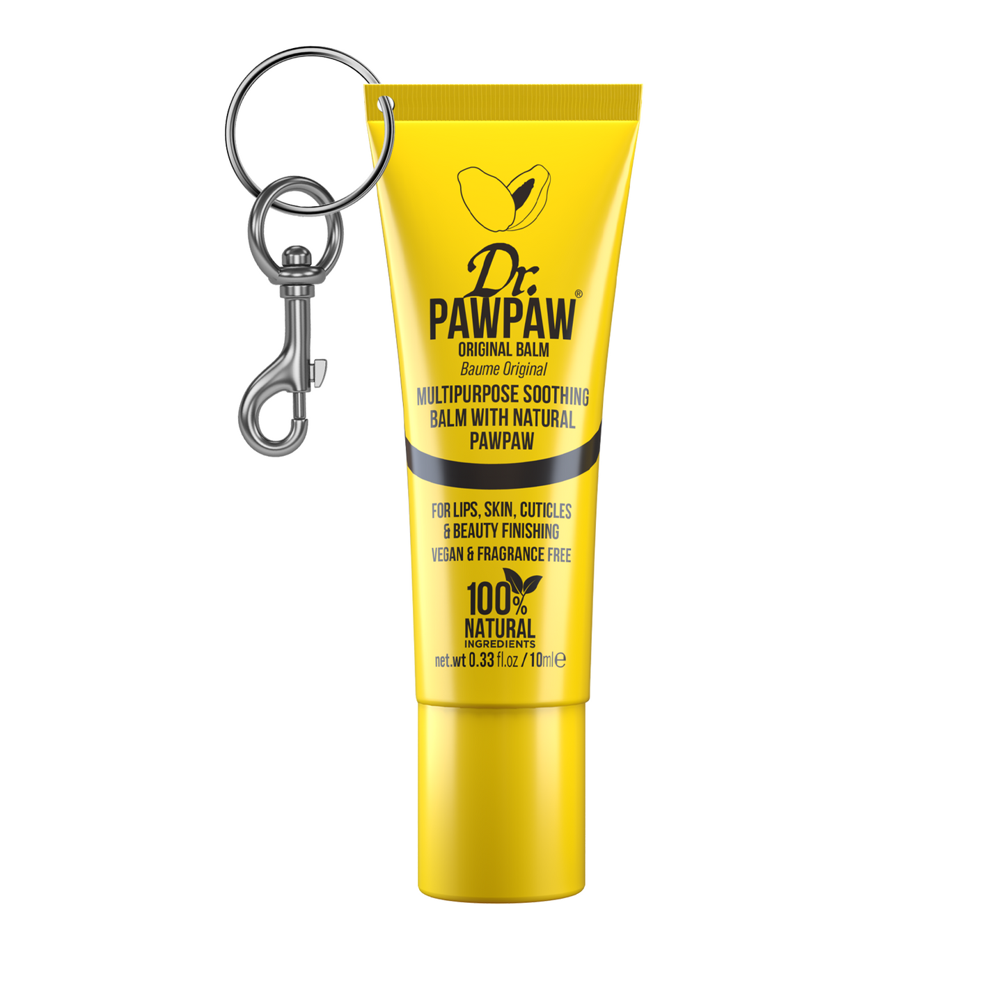 Original Clear Lip Balm 10ml - With Keyring