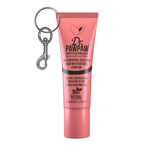 Peach Pink Lip Balm 10ml - With Keyring
