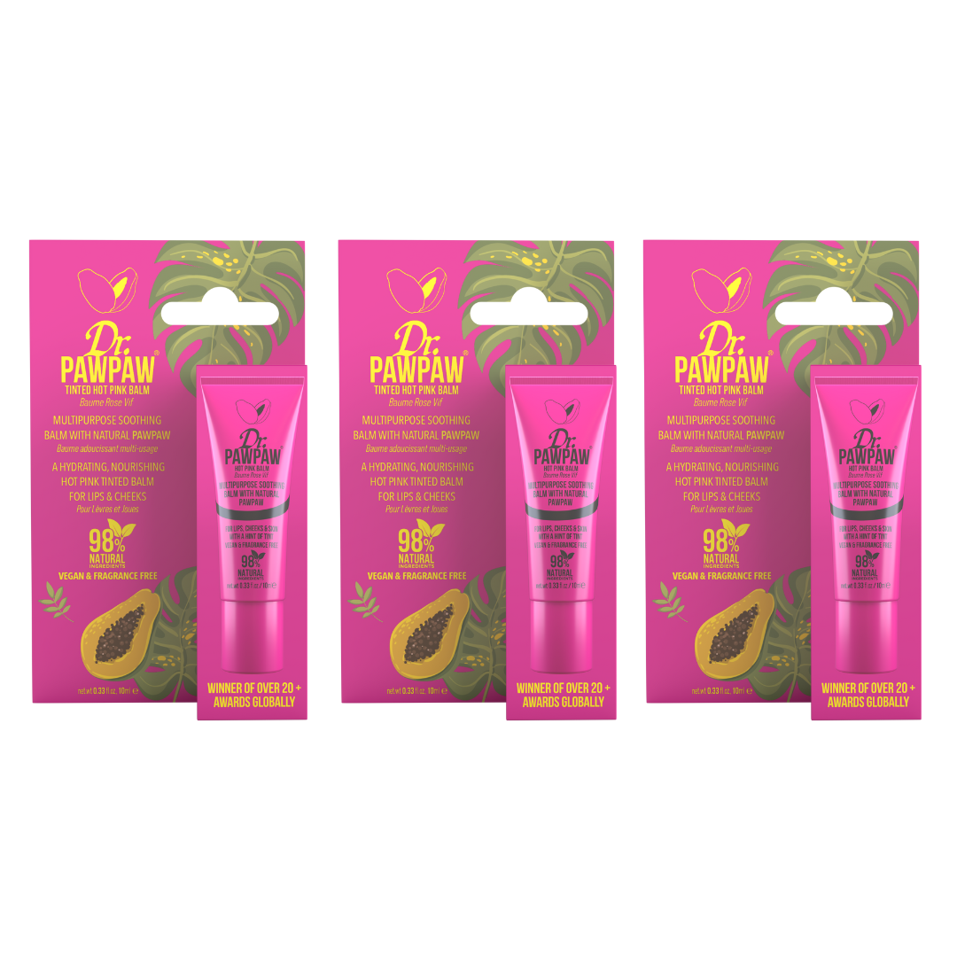 Hot Pink Tinted Balm Trio Pack
