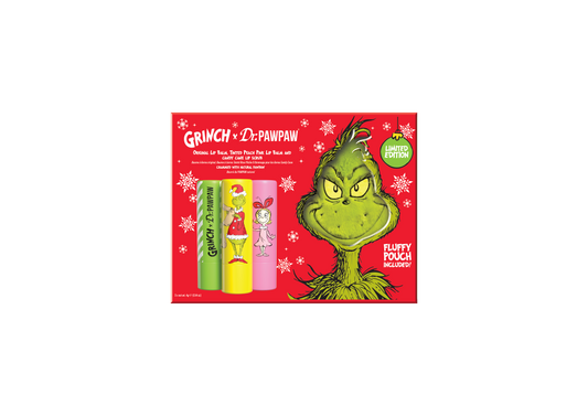 DPP x The Grinch Peach Pink, Candy Cane Lip Scrub & Original Balm Gift Set