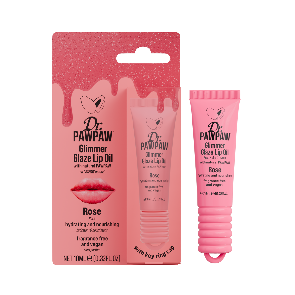 Glimmer Glaze Lip Oil - Rose