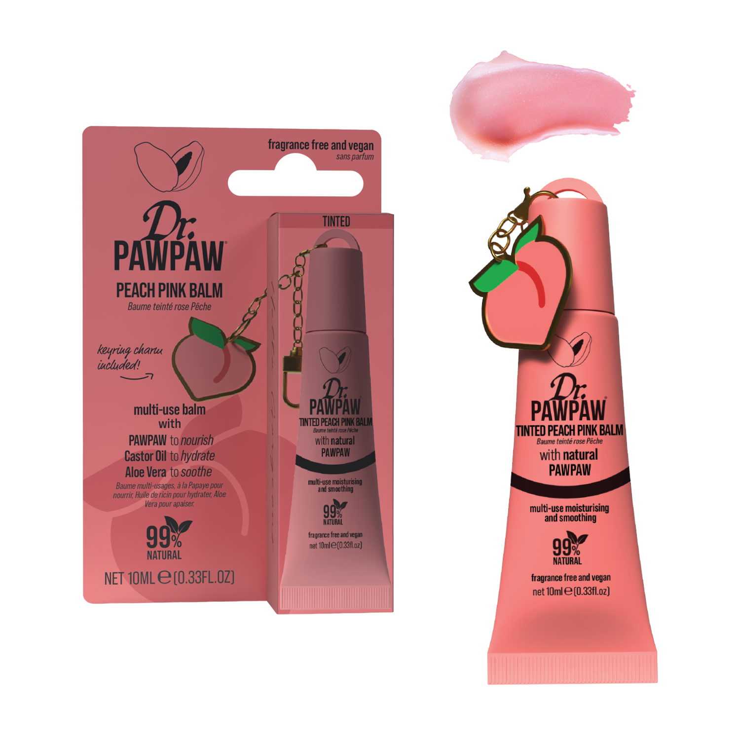 Dr.PAWPAW Tinted Peach Pink Charm Balm | Natural Lip Balms | Dr.PAWPAW ...