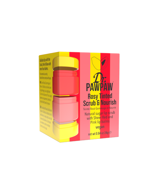 Dr.PAWPAW Rosy Tinted Scrub & Nourish Stacker