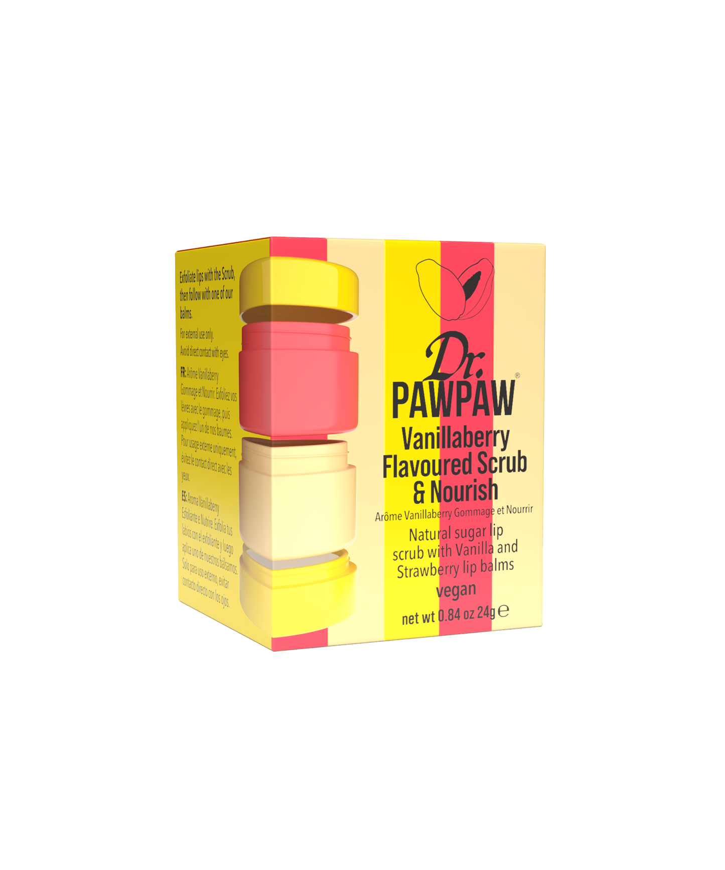 Dr.PAWPAW Vanillaberry Flavoured Scrub & Nourish Stacker