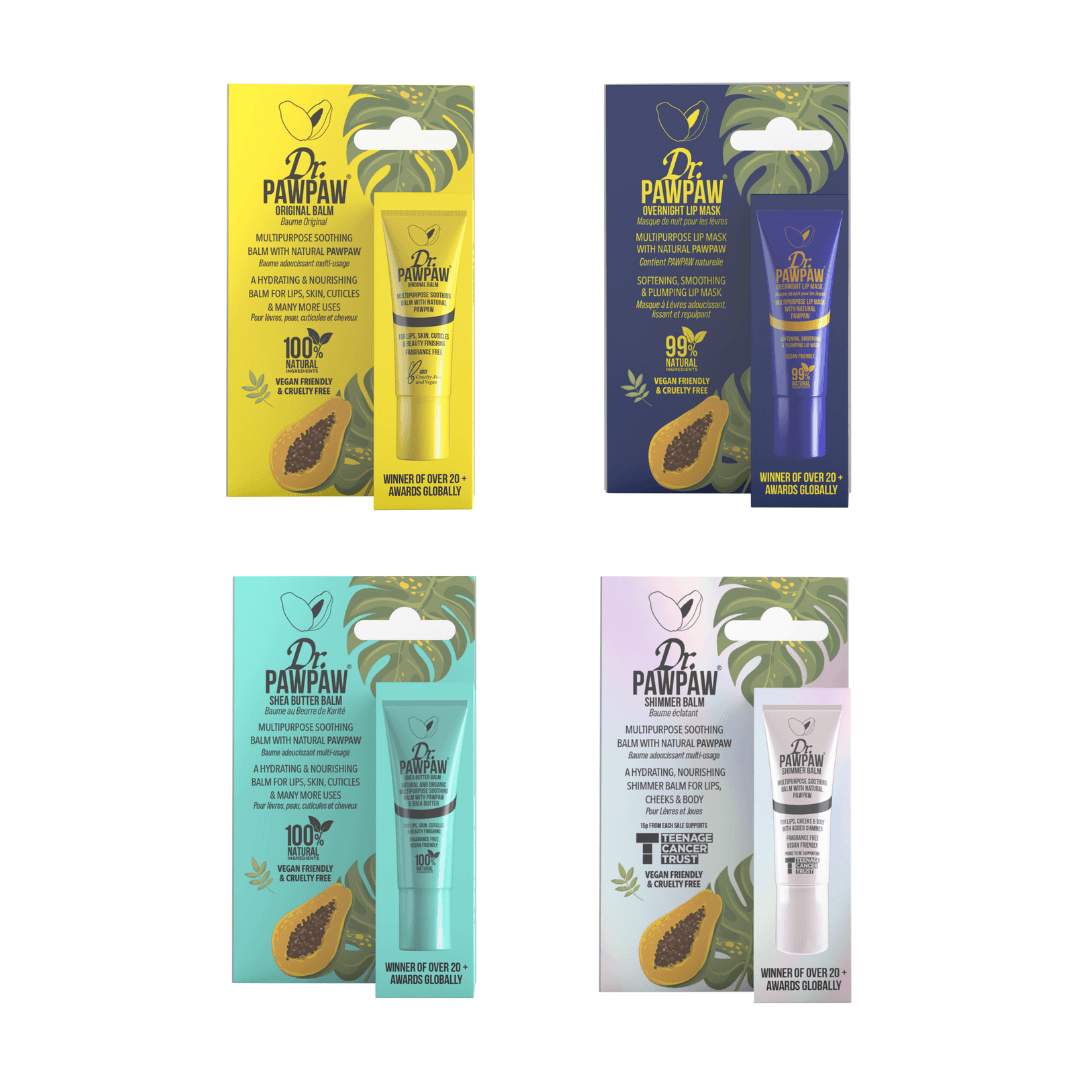 Mini Clear Tasking Lip Balm Set