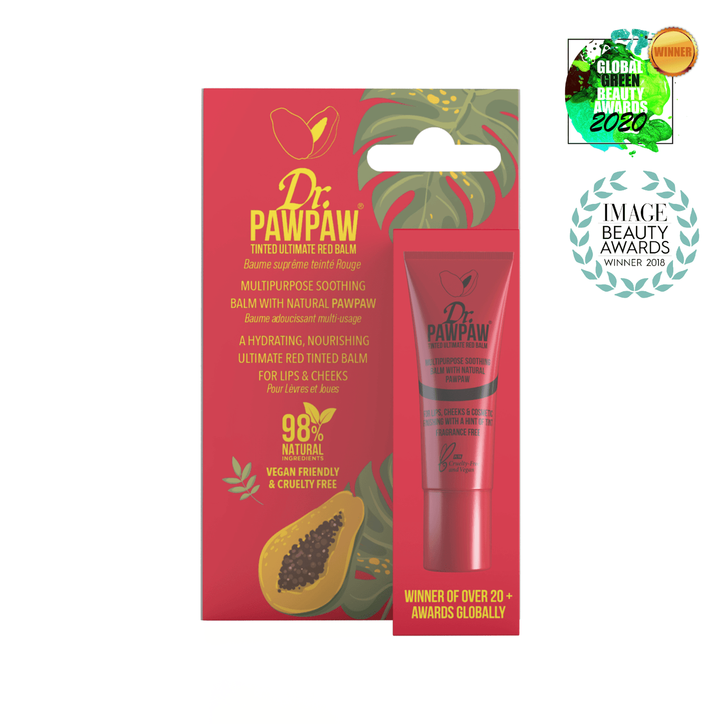 Tinted Ultimate Red Lip Balm - 10ml - Dr Paw Paw